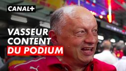Frédéric Vasseur content du podium de Leclerc