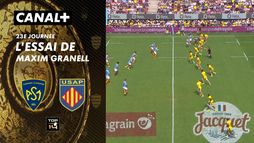 L'essai de Maxim Granell contre Clermont