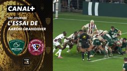 L'essai de Aaron Grandidier contre Bordeaux-Bègles