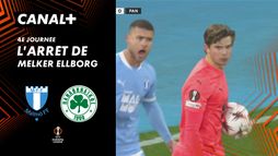 L'arrêt de Melker Ellborg contre Panathinaikos FC (20')