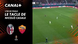 Le tacle de Nicolò Casale contre AS Rome (76')