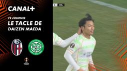 Le tacle de Daizen Maeda contre Bologne (5')