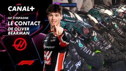 Le contact de Oliver Bearman au Grand Prix d'Espagne- 31e tour