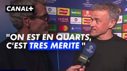 Luis Enrique savoure la belle qualification de son PSG pour les quarts de finale