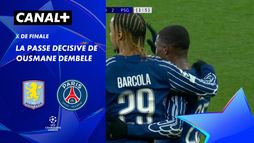 Le passe décisive de Ousmane Dembélé contre Aston Villa (27')