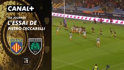 L'essai de Pietro Ceccarelli contre US Montauban