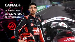 Le contact de Esteban Ocon au Grand Prix de Singapour- 36e tour