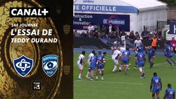 L'essai de Teddy Durand contre Montpellier