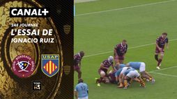 L'essai de Ignacio Ruiz contre Bordeaux-Bègles