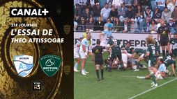 L'essai de Theo Attissogbe contre Bayonne