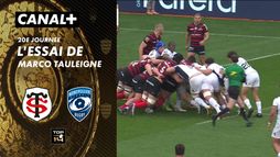 L'essai de Marco Tauleigne contre Toulouse