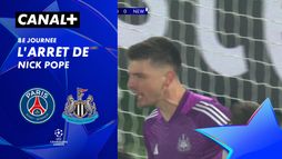 L'arrêt de Nick Pope contre Paris SG (4')