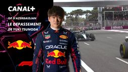 Le dépassement de Yuki Tsunoda au Grand Prix d'Azerbaïdjan- 1e tour