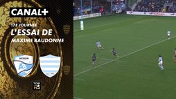 L'essai de Maxime Baudonne contre Bayonne