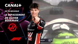 Le dépassement de Oliver Bearman au Grand Prix de Belgique- 17e tour
