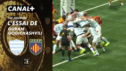 L'essai de Guram Gogichashvili contre Perpignan