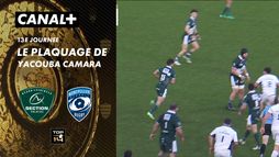 Le plaquage offensif de Yacouba Camara contre Pau