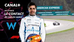 Le contact de Carlos Sainz au Grand Prix d'Italie- 41e tour