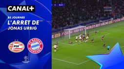 L'arrêt de Jonas Urbig contre PSV Eindhoven (44')