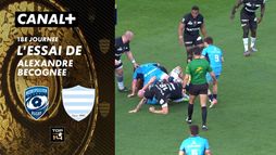 L'essai de Alexandre Becognee contre Racing