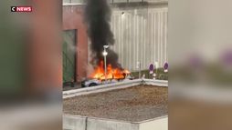 Nanterre : un automobiliste percute une entrée de la prison avant d’incendier son véhicule et de prendre la fuite