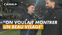La réaction de Nolann Le Garrec après la victoire rochelaise