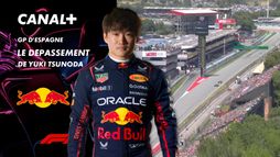 Le dépassement de Yuki Tsunoda au Grand Prix d'Espagne- 10e tour