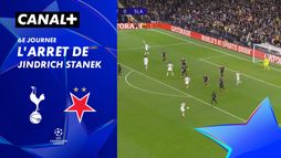 L'arrêt de Jindrich Stanek contre Tottenham Hotspur (63')