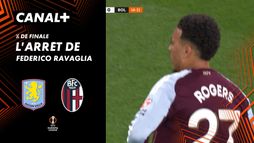 L'arrêt de Federico Ravaglia contre Aston Villa (25')