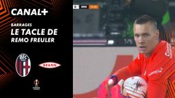 Le tacle de Remo Freuler contre Brann (19')
