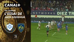 L'essai de Jack Goodhue contre Clermont