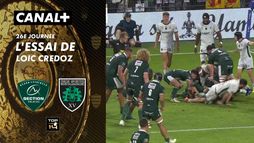 L'essai de Loic Credoz contre US Montauban