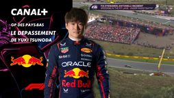 Le dépassement de Yuki Tsunoda au Grand Prix des Pays-Bas- 59e tour