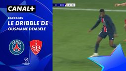 Le dribble de Ousmane Dembélé contre Brest (27')