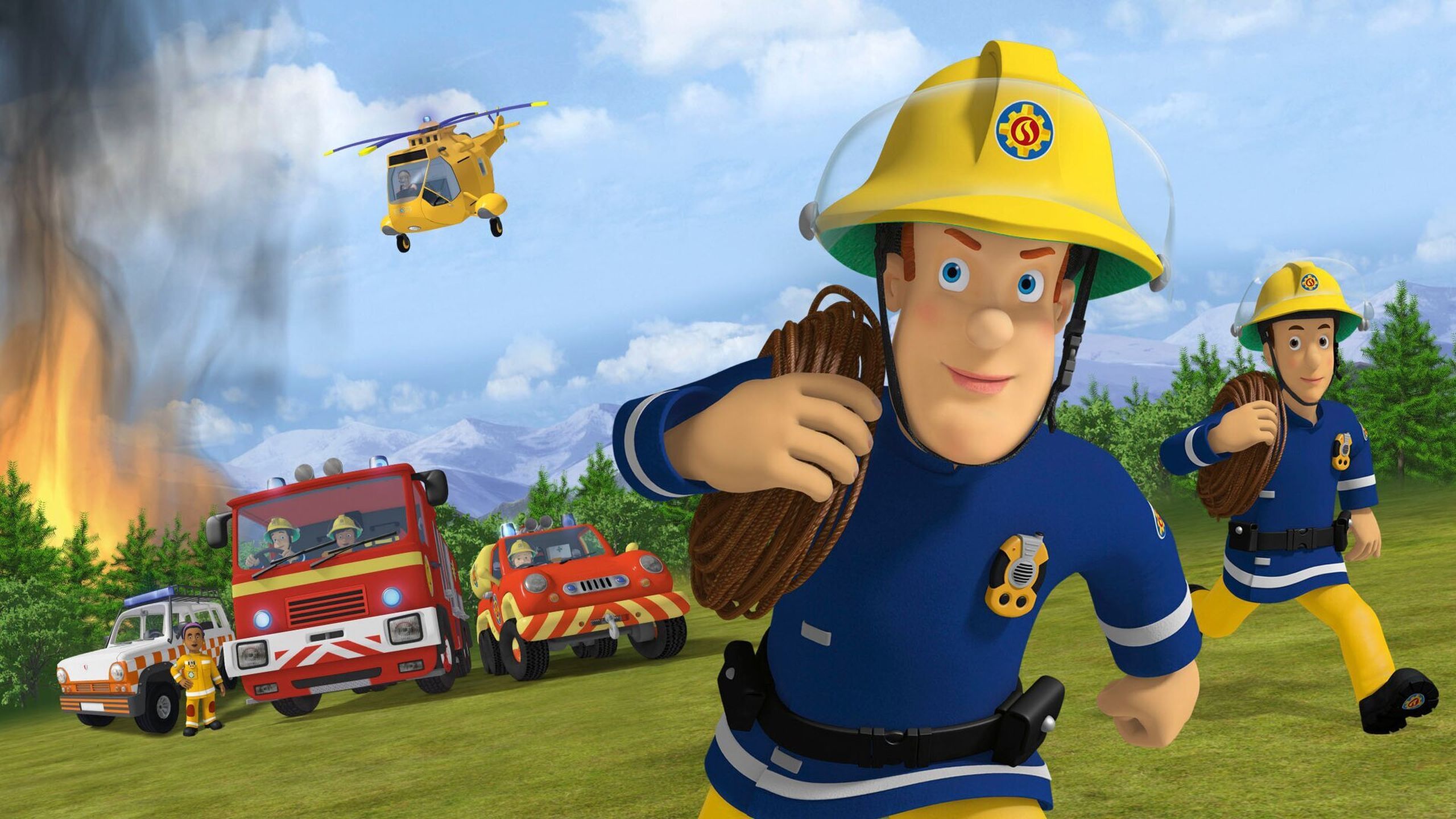 Пожарный сэм. Fireman Sam. Fireman Sam: Ultimate Heroes - the movie мультфильм 2014. Пожарный Сэм фон. Fireman Sam Theme Song.