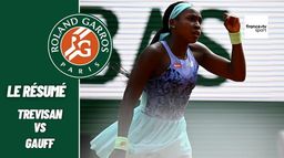 1/2 finale - le résumé de M. Trevisan - C. Gauff