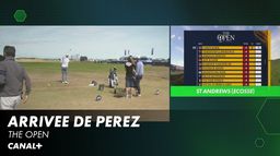 Victor Perez vient d'arriver au practice - The Open 3e tour