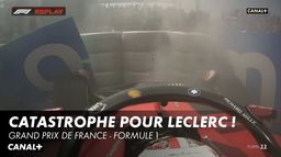 Charles Leclerc se crashe dans les pneus et abandonne !