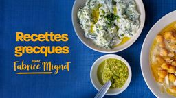 Recettes grecques avec Fabrice Mignot