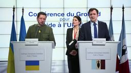 Volodymyr Zelensky en visite au Groland