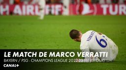 Le match de Marco Verratti lors de Bayern / PSG