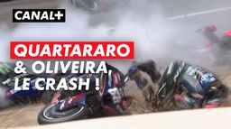 Énorme crash entre Quartararo et Oliveira dès le 1er tour !