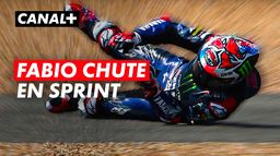 La chute de Quartararo pendant la course sprint