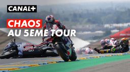 Quadruple chute de Bagnaia, Viñales, Marini et Marquez
