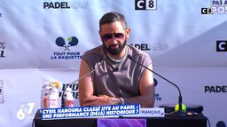 Cyril Hanouna fête son entrée à la 177ème place au Padel !