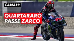 Le dépassement de Fabio Quartararo sur Johann Zarco