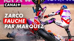 Zarco complètement fauché par Marquez