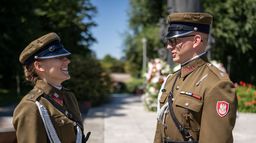 Les Polonais s'entraînent à la guerre