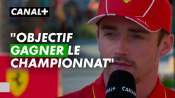 Charles Leclerc : "Objectif gagner le championnat"