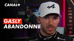 La réaction de Gasly après son abandon